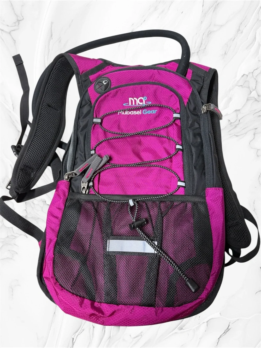 Mubasel Gear Pink & Black and Hydration Pack inside